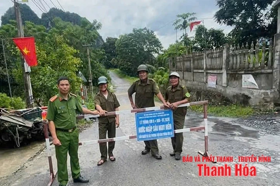 Công an tỉnh Thanh Hóa quyết liệt triển khai các biện pháp ứng phó với bão số 5