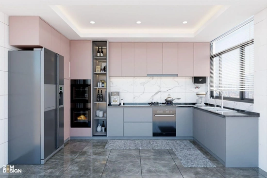 Công  ty thi công tủ bếp  Acrylic  đẹp trọn gói tại TP  HCM - ZEM Design