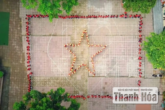 Video đồng diễn lên của cô trò Trường tiểu học Kim Tân lên xu hướng