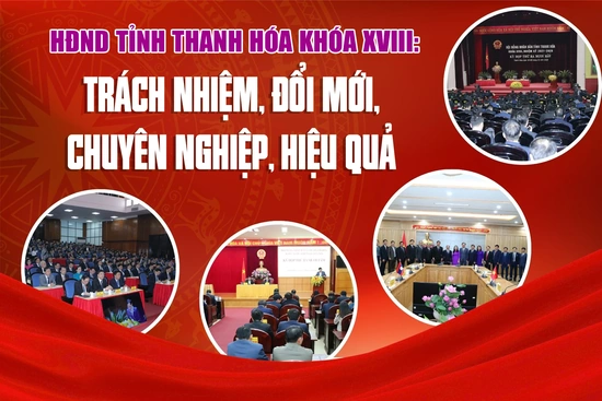 HĐND tỉnh Thanh Hóa khóa XVIII: Trách nhiệm, đổi mới, chuyên nghiệp, hiệu quả
