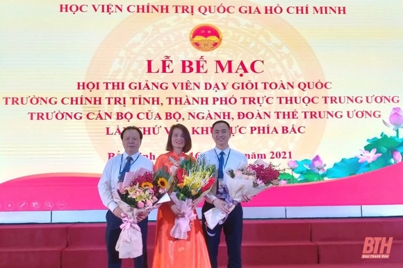 Giảng viên Trường Chính trị tỉnh Thanh Hóa giành giải cao tại Hội thi giảng viên dạy giỏi toàn quốc