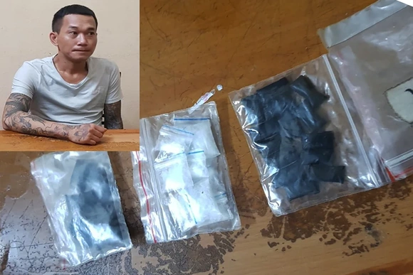 Cảnh sát cơ động bắt đối tượng tàng trữ ma túy đã có 4 tiền án