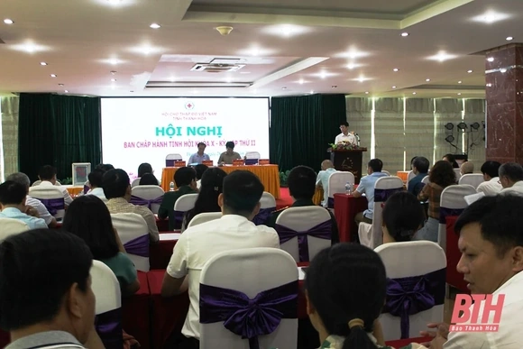 Hội nghị Ban Chấp hành Hội Chữ thập đỏ tỉnh Thanh Hóa khoá X, lần thứ II
