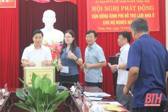 Thiệu Hóa phát động vận động kinh phí hỗ trợ làm nhà ở cho hộ nghèo