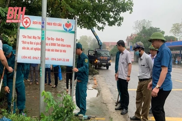 Vĩnh Lộc kiên quyết xử lý các trường hợp vi phạm trật tự đô thị, trật tự an toàn giao thông