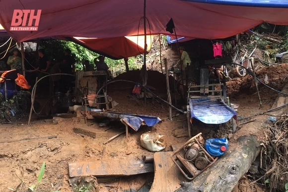 Thành lập Ban Chỉ đạo xử lý hoạt động khai thác vàng trái phép trên địa bàn huyện Bá Thước