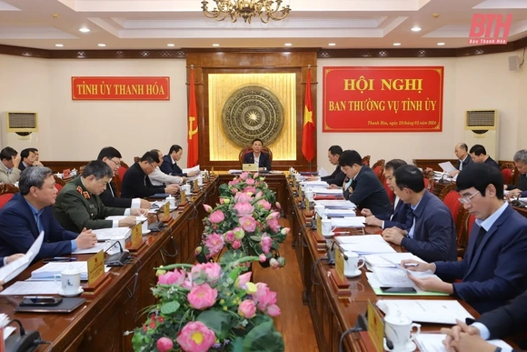 Ban Thường vụ Tỉnh ủy  cho ý kiến về chủ trương  đầu tư dự án Nhà máy nhiệt điện LNG Nghi Sơn  và nhiều nội dung quan trọng khác