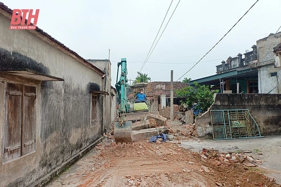Đảng viên tiên phong hiến đất, mở rộng đường ở Thiệu Hóa