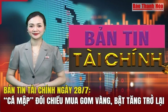 Bản tin Tài chính ngày 28/7: “Cá mập” đổi chiều mua gom vàng 