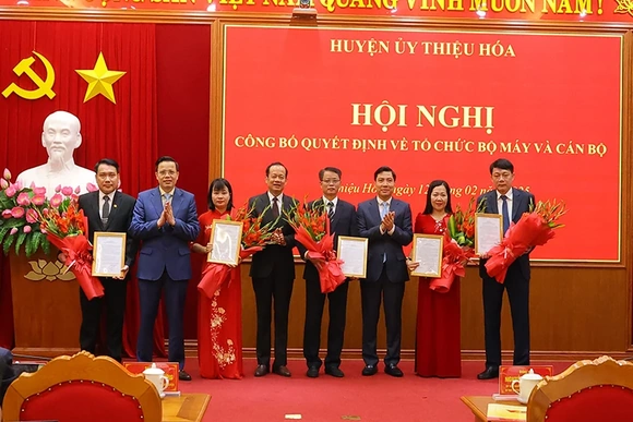 Thiệu Hóa: Hợp nhất Ban Tuyên giáo với Ban Dân vận Huyện ủy