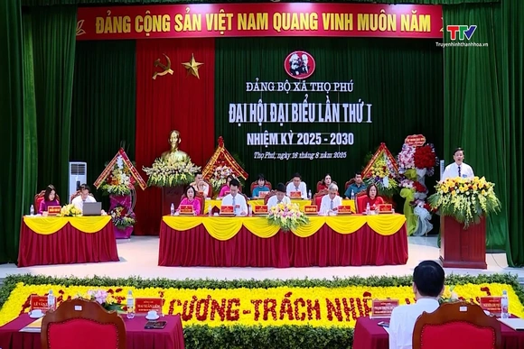 [Video] Đại hội Đại biểu Đảng bộ xã Thọ Phú lần thứ nhất nhiệm kỳ 2025 - 2030