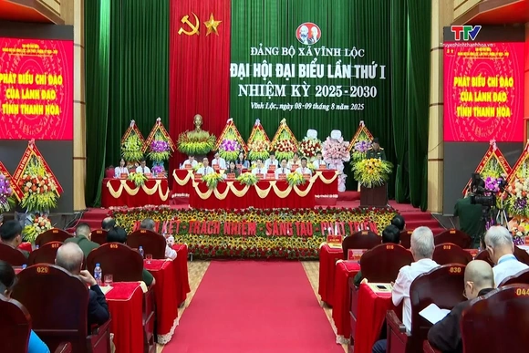 [Video] Đại hội đại biểu Đảng bộ xã Vĩnh Lộc lần thứ I, nhiệm kỳ 2025-2030