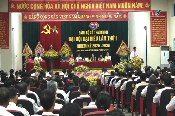 Đại hội Đảng bộ xã Thạch Bình lần thứ nhất, nhiệm kỳ 2025 - 2030
