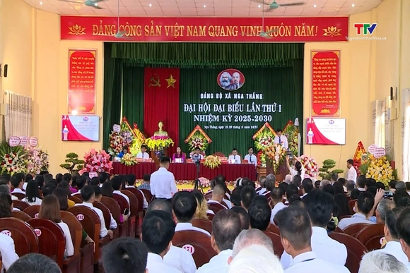 [Video] Đại hội Đảng bộ xã Nga Thắng lần thứ I, nhiệm kỳ 2025 - 2030