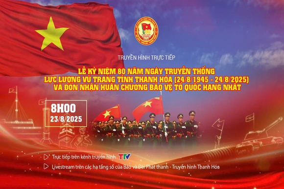 [Trực tiếp] Lễ kỷ niệm 80 năm Ngày truyền thống Lực lượng vũ trang tỉnh Thanh Hóa