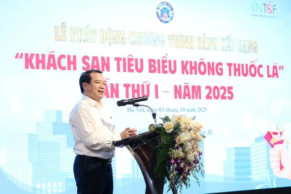 Phát động chương trình xếp hạng khách sạn tiêu biểu không thuốc lá