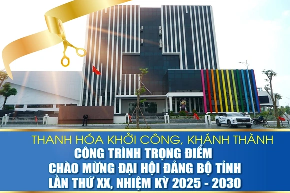 Thanh Hóa khởi công, khánh thành các dự án chào mừng Đại hội Đảng bộ tỉnh lần thứ XX, nhiệm kỳ 2025 - 2030