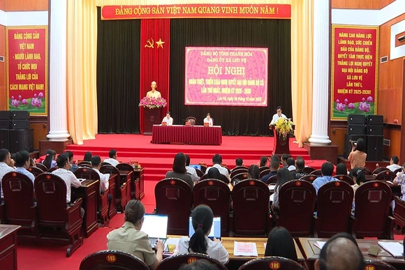 Xã Lưu Vệ quán triệt, triển khai Nghị quyết Đại hội đại biểu Đảng bộ xã lần thứ I