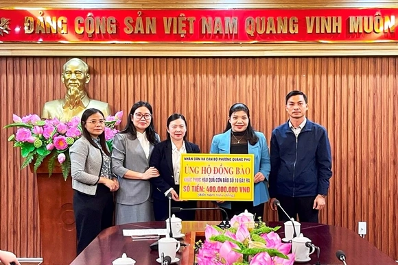 Tiếp nhận hơn 62 tỷ đồng ủng hộ đồng bào bị thiệt hại do bão số 10 tính đến sáng 30/10/2025