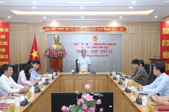 Phiên họp thứ 47, Thường trực HĐND tỉnh Thanh Hóa khóa XVIII, nhiệm kỳ 2021-2026