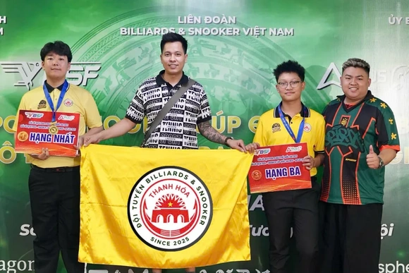 Thanh Hóa ghi dấu ấn tại giải Giải Vô địch Pool 9-ball trẻ Quốc gia 2025