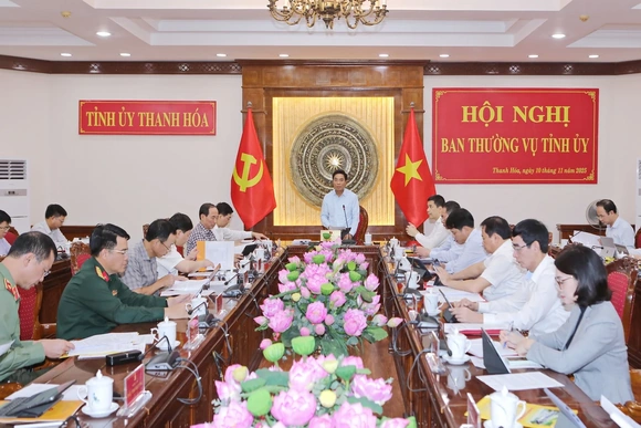 Ban Thường vụ Tỉnh ủy Thanh Hóa thảo luận, cho ý kiến nhiều vấn đề mang tính chiến lược, định hướng lâu dài