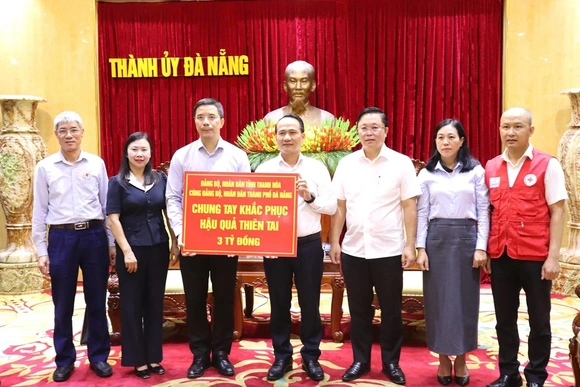 Phát huy tinh thần “Tương thân tương ái”, Thanh Hóa chung tay cùng TP Đà Nẵng khắc phục hậu quả thiên tai