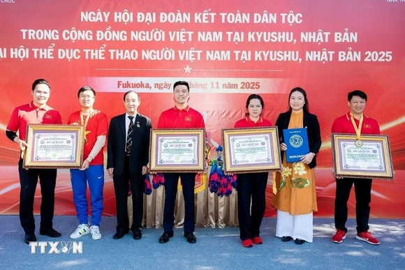 Tưng bừng Ngày hội Đại đoàn kết toàn dân tộc 2025 lần đầu tiên tại Nhật Bản