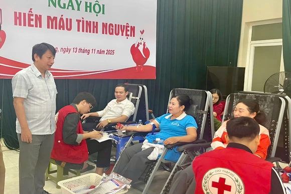 Xã An Nông tổ chức ngày hội hiến máu tình nguyện năm 2025
