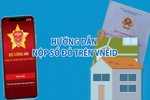 [Infographics] Hướng dẫn nộp sổ đỏ trên VNeID