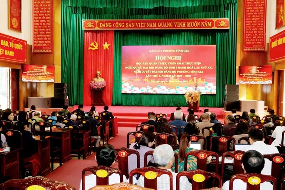 Phường Tĩnh Gia triển khai học tập, quán triệt Nghị quyết Đại hội Đảng bộ tỉnh lần thứ XX và Đảng bộ phường lần thứ I