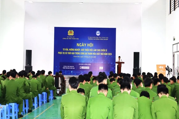 Tư vấn, hướng nghiệp, giới thiệu việc làm cho chiến sĩ phục vụ có thời hạn trong Công an Thanh Hóa