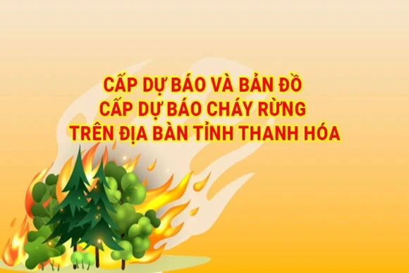 [Interactive] Cấp dự báo và bản đồ cấp dự báo cháy rừng trên địa bàn tỉnh Thanh Hóa