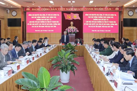 Xử lý dứt điểm các dự án tồn đọng, tạo nguồn lực để tỉnh Thanh Hóa phát triển bền vững