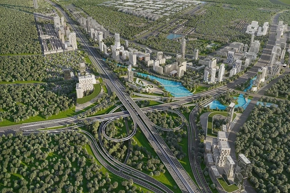 Toàn cảnh tuyến đường kết nối sân bay Gia Bình trị giá 83.000 tỷ đồng của Sun Group