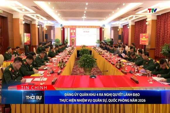 Bản tin Thời sự tối 29/12/2025:&nbsp;Đảng ủy Quân khu 4 ra Nghị quyết lãnh đạo thực hiện nhiệm vụ quân sự, quốc phòng năm 2026