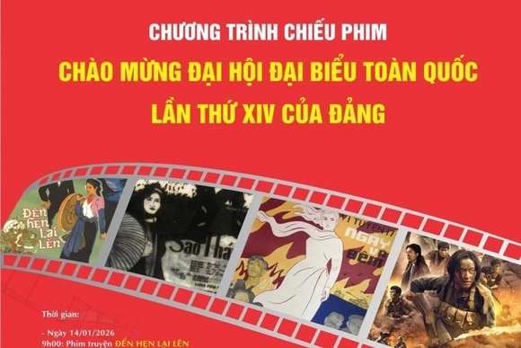 Chiếu phim miễn phí chào mừng Đại hội Đại biểu toàn quốc lần thứ XIV của Đảng