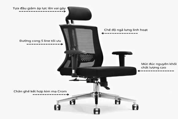 Vì sao dân văn phòng nên đầu tư ghế ngồi làm việc đạt chuẩn?