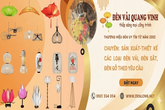 Xưởng lồng đèn vải trang trí giá sỉ - Sản xuất thiết kế theo yêu cầu