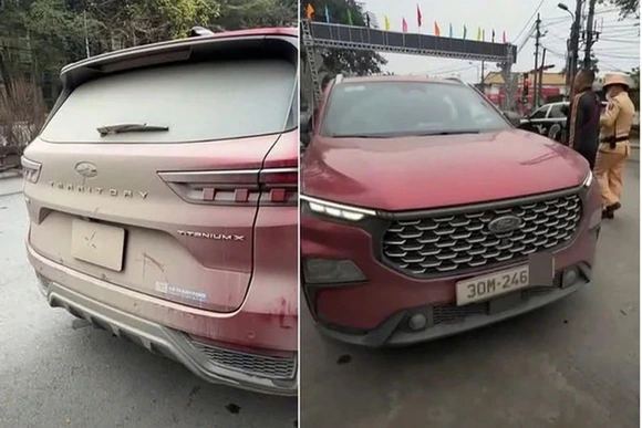 Điều khiển xe ôtô để bùn đất che lấp biển số, tài xế bị phạt 23 triệu đồng