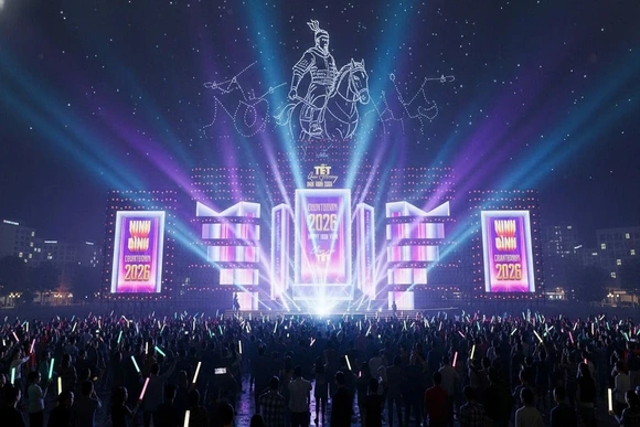 Hà Nam (Ninh Bình) chào đón năm Bính Ngọ bằng đại tiệc nghệ thuật và pháo hoa rực rỡ