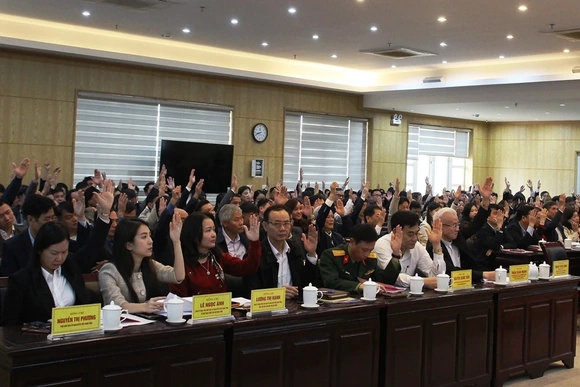 Hội nghị Hiệp thương lần thứ hai lập danh sách sơ bộ người ứng cử ĐBQH khóa XVI và HĐND tỉnh khóa XIX