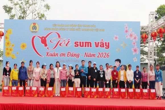 Ấm áp “Tết sum vầy - Xuân ơn Đảng” năm 2026 cho đoàn viên, người lao động