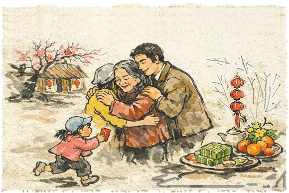 Còn mẹ, là còn tết