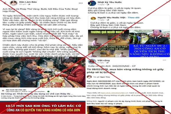 Cảnh giác trước luận điệu xuyên tạc về công tác quản lý thị trường vàng