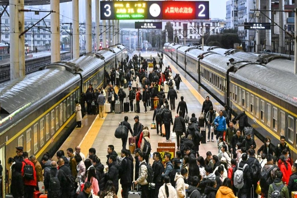 Trung Quốc bước vào cao điểm Xuân vận 2026, dự kiến 9,5 tỷ lượt người di chuyển