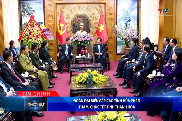 Bản tin Thời sự tối 9/2/2026:&nbsp;Đoàn đại biểu cấp cao tỉnh Hủa Phăn sang thăm, chúc Tết Đảng bộ và Nhân dân tỉnh Thanh Hóa