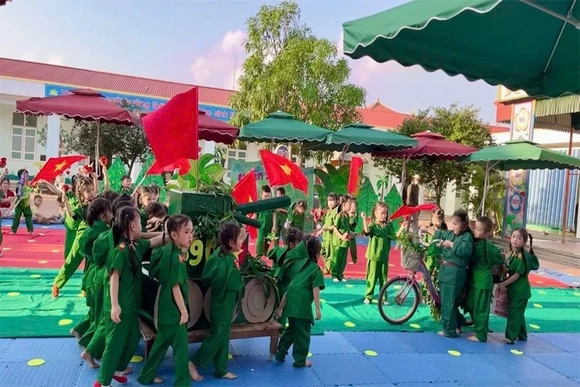 Trường Mầm non Nga Thái nâng cao chất lượng chăm sóc, nuôi dưỡng và giáo dục