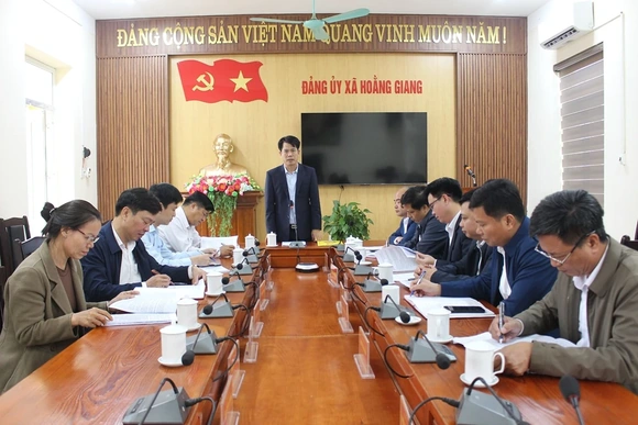 Giám sát việc lãnh đạo, chỉ đạo, tổ chức thực hiện công tác chuẩn bị bầu cử tại các xã Hoằng Thanh, Hoằng Giang