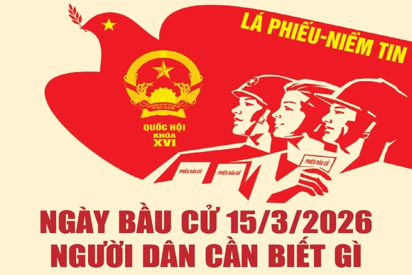 [Infographics] Ngày bầu cử 15/3/2026 - Người dân cần biết gì